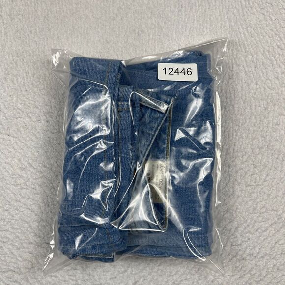 Diesel Jeans Mens 30x32 Blue Straight Larkee Button Fly (Hemmed Inseam‎ 26") - Picture 16 of 16